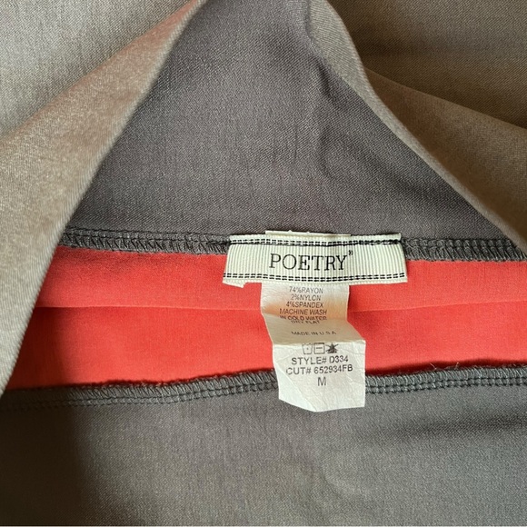 Poetry Red & Black Medium Mini Pencil Skirt Night Out Style - Spandex - Picture 2 of 3